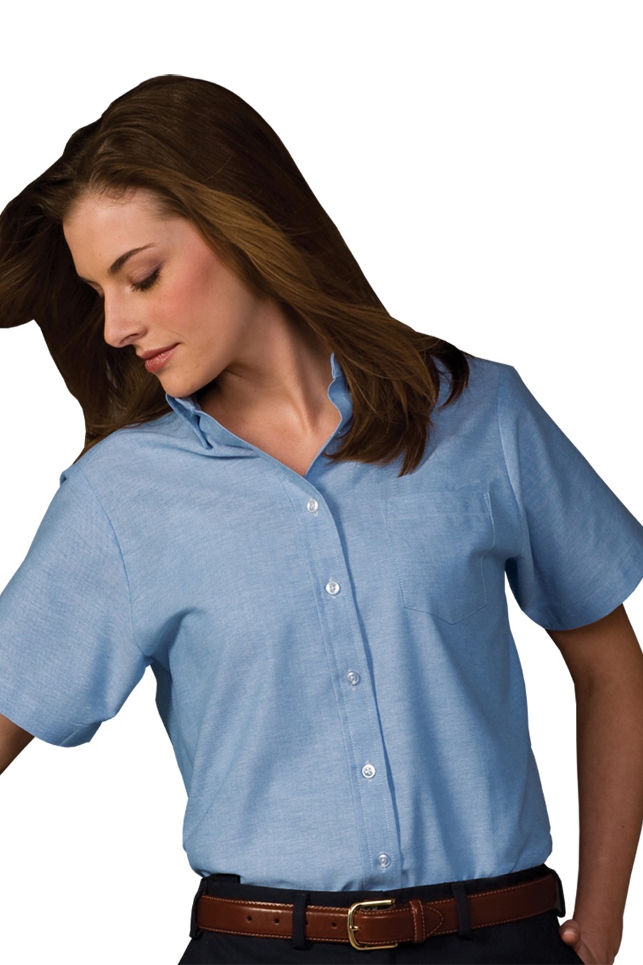 Edward's Women's Oxford Short Sleeve Shirt 